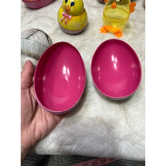 Vintage style Easter tins lot- Easter Chick, Bunny, German Rabbits, Mary Engelbr - Picture 10 of 12